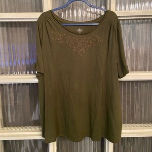 St Johns Bay Cold Shoulder Shirt